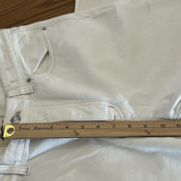 Madewell The Darted Barrel Leg Jeans Canvas Denim Button Fly Size 29 NWT - Picture 8 of 10